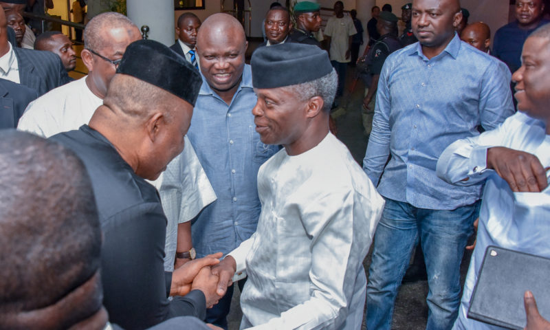 VP Osinbajo hosts members of the Entertainment Industry in Lagos – 26th, October, 2018.