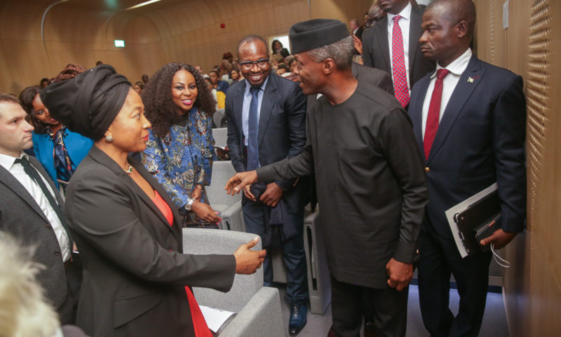 Vice President Yemi Osinbajo, SAN, speaks at Oxford University