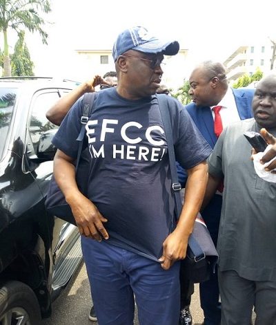 Fayose announces arrival at EFCC office