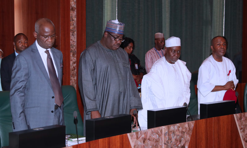 President Muhammadu Buhari presides over FEC Meeting at the Council chamber State House, Abuja