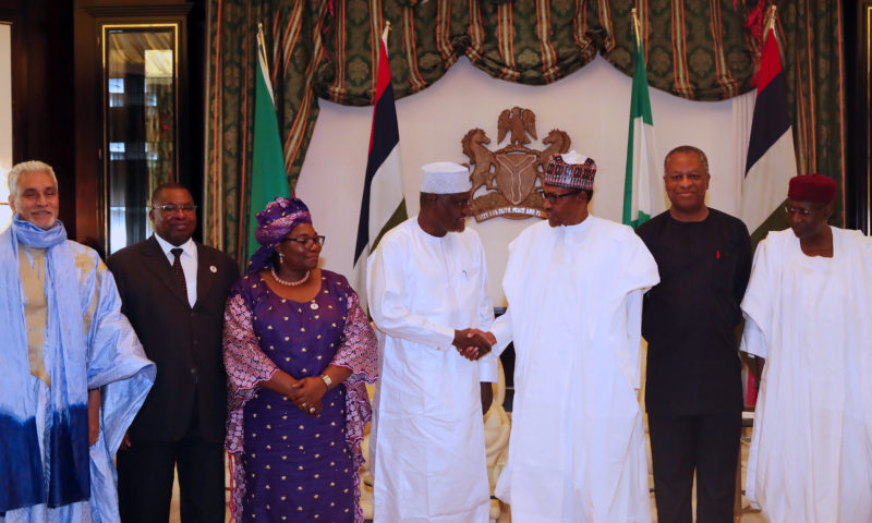 PRESIDENT BUHARI RECEIVES CHAIRPERSON OF AU COMMISSION. OCT 26 2018