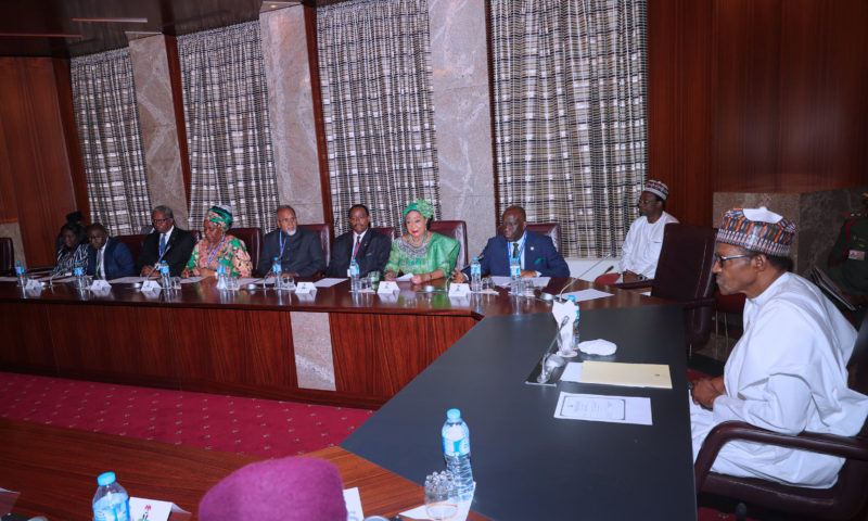 PRESIDENT BUHARI RECEIVED DELEGATION OF LAGOS CHAMBERS OF COMMERCE. OCT 26 2018