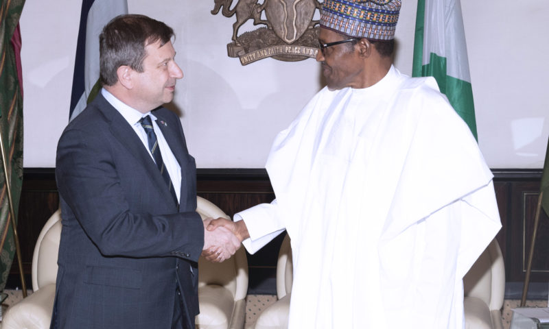 PRESIDENT BUHARI RECEIVED THE OUTGOING BRITISH HIGH COMMISSIONER TO NIGERIA, ARKWRIGHT. OCT 29 2018