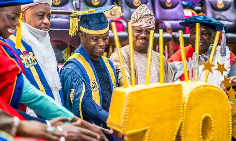 VP Osinbajo attends University of Ibadan 70th Foundation Day Ceremony.