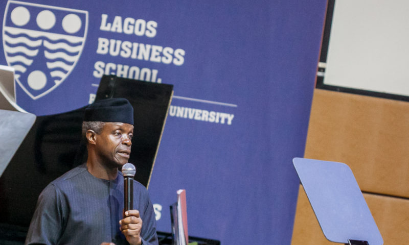 VP Osinbajo declares open Olu Akinkugbe Business Law in