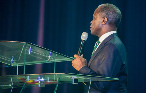 VP Osinbajo Delivers goodwill message at the Dedication of Dunamis Glory Dome.