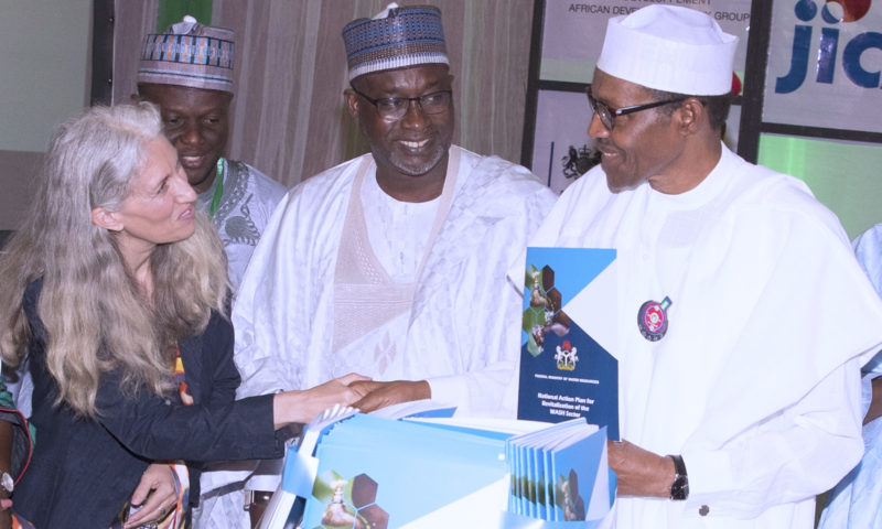 PRESIDENT BUHARI LAUNCHES NAT WASH ACTION PLAN IN ABUJA. NOV 8 2018