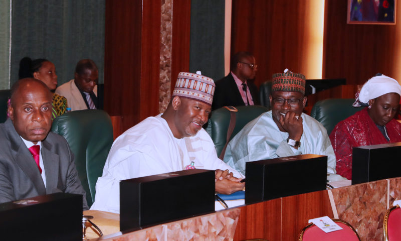 PRESIDENT BUHARI PRESIDES OVER FEC MEETING. NOV 7 2018