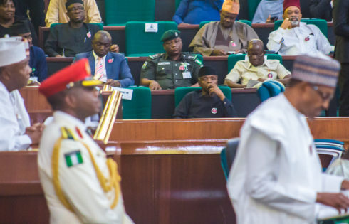 VP Osinbajo during the presentation of the 2019 Budget.