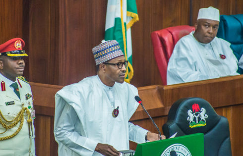 President Muhammadu Buhari during the Budget Presentation.