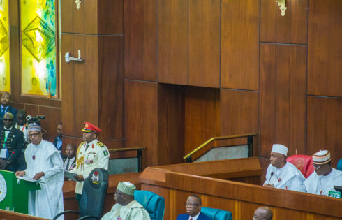 President Muhammadu Buhari during the Budget Presentation.