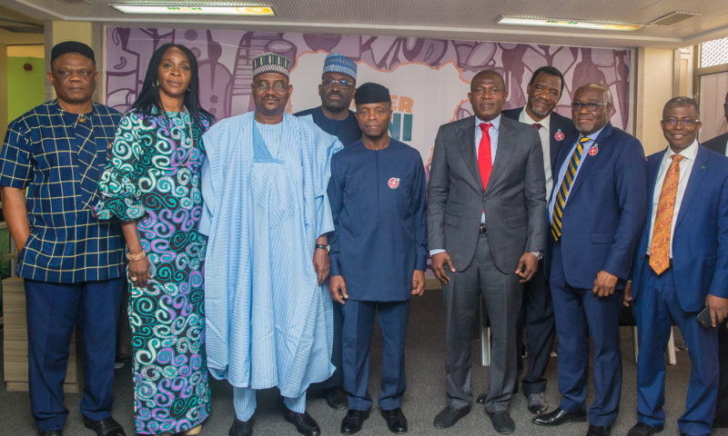 VP Osinbajo visits Trader Moni Command Centre at the Bank of Industry, Abuja. 20th Dec. 2018