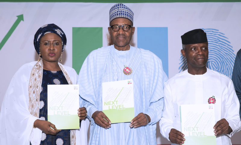 PRESIDENT BUHARI AT THE LAUNCH OF NEXT LEVEL SCORECARD TO THE GOV.