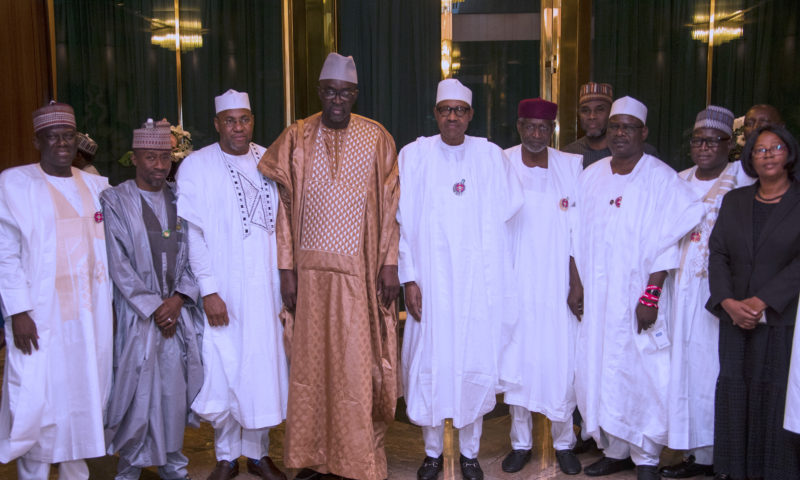 PRESIDENT BUHARI RECEIVES DELEGATION OF ECOWAS PARLIAMENT. D