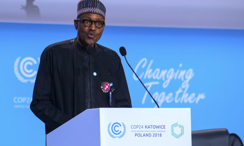 PRESIDENT BUHARI DELIVERS HIS NATIONAL ADDRESS AT COP24-KATOWICE, POLAND. DEC 3 2018