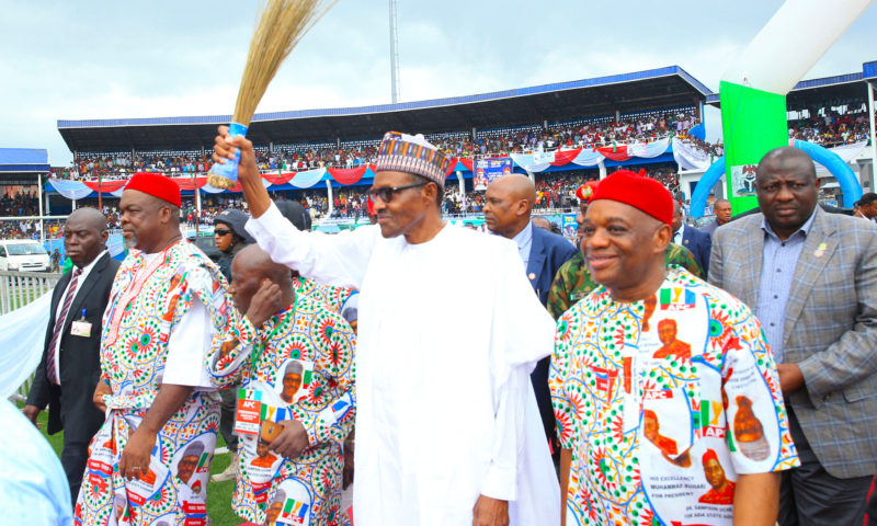 PRESIDENT BUHARI IN ABA ABIA FOR 2019 PRESIDENTIAL CAMPAIGN