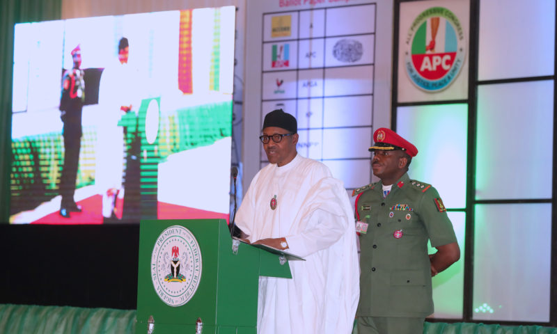 PRESIDENT BUHARI INAUGURATES WOMEN AND YOUTH 2019 PRESIDENTIAL CAMPAIGN TEAM. JAN 3 2019