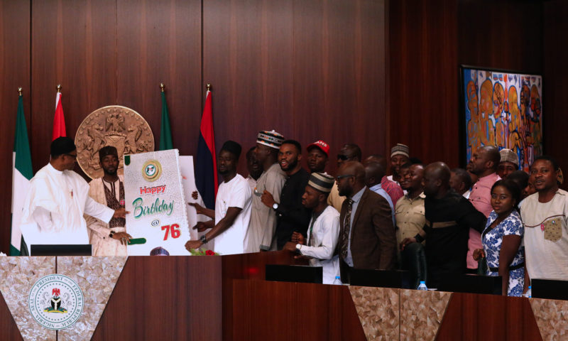 PRESIDENT BUHARI RECEIVES NANS EXECUTIVE MEMBERS. JAN 3 2019