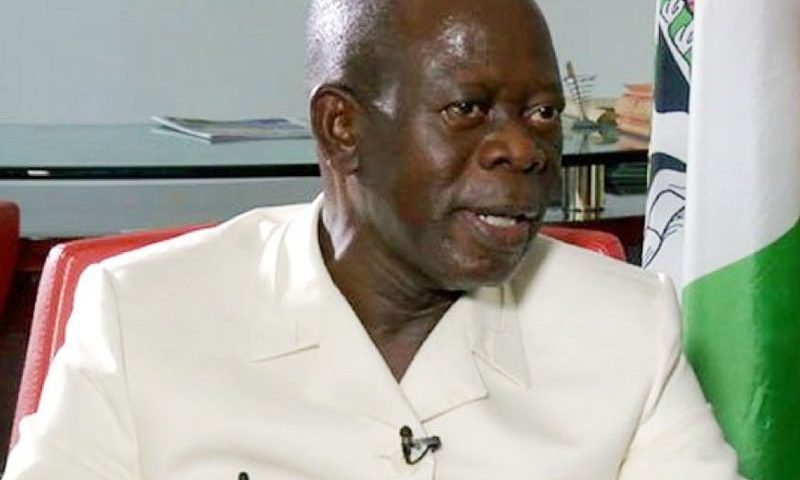 Opposition is jittery, says Oshiomhole