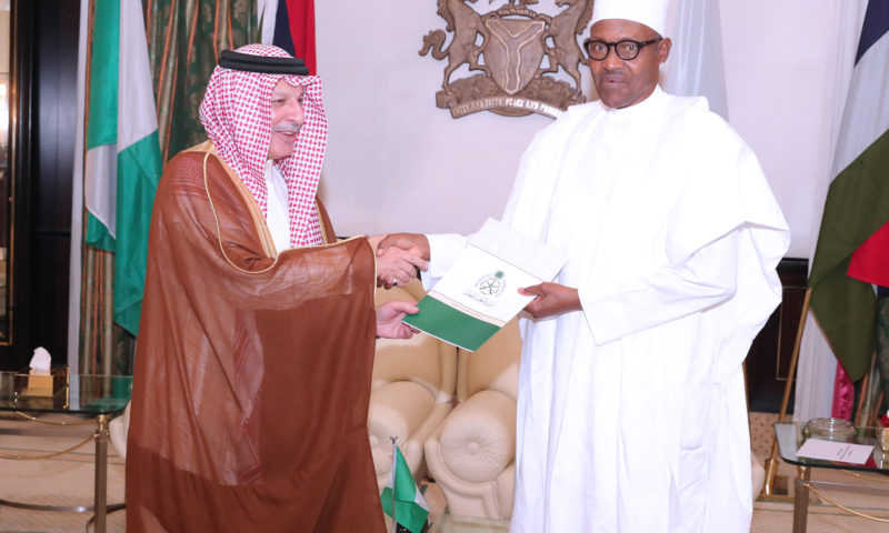 PRESIDENT BUHARI RECEIVES SPECIAL ENVOY OF KING SALMAN BIN ABDULAZIZ OF SAUDI ARABIA. FEB 20 2019