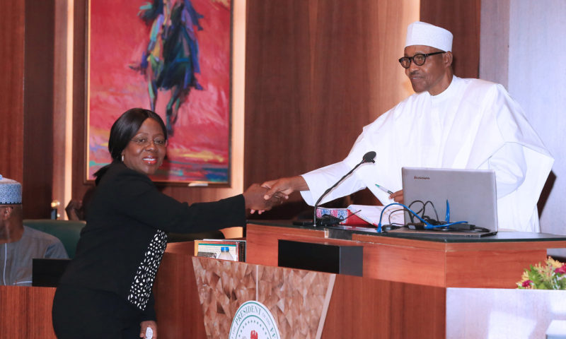 PRESIDENT BUHARI SWEARS-IN NEW PERM SEC AND PRESIDES OVER FEC MEETING. FEB 20 2019