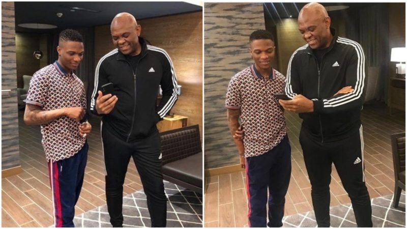 Tony Elumelu, Wizkid hang out in a photo