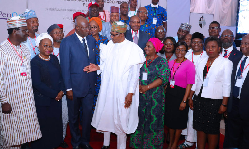 PRESIDENT BUHARI LAUNCH MICRO PENSION PLAN. MARCH 28 2019