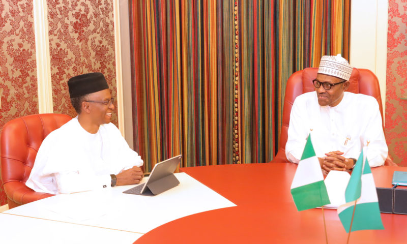 PRESIDENT BUHARI RECEIVES KADUNA STATE GOV EL-RUFAI