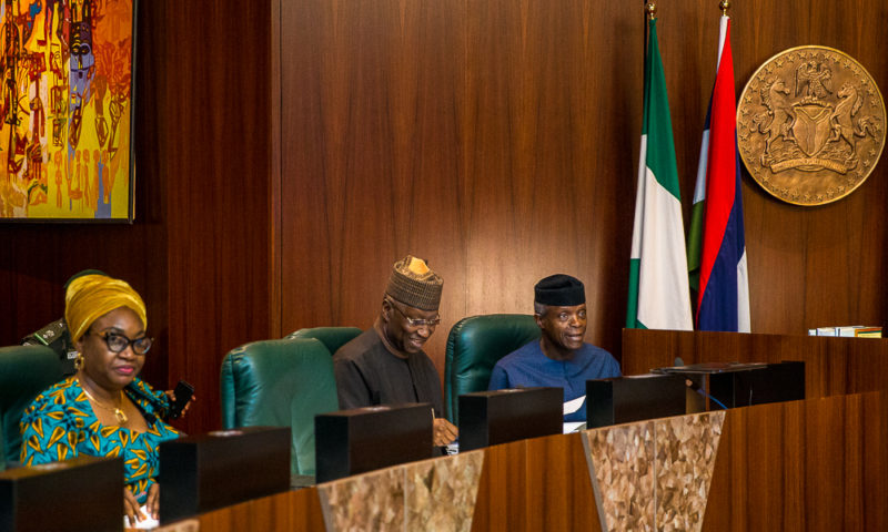 VP Osinbajo presides over FEC meeting- 25th, April 2019