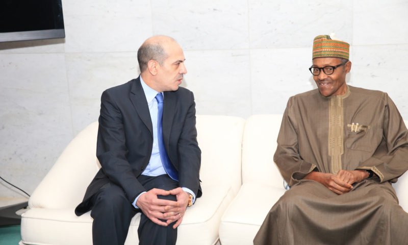 President Buhari arrives Amman., Jordan to take Part in the Annual Middle East and North Africa Conference (World Economic Conference #Mena19).