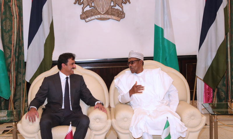 PRESIDENT BUHARI EMIR OF QATAR ON A STATE VISIT APRR 23 2019