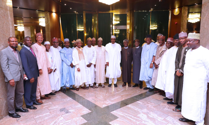 PRESIDENT BUHARI RECEIVES DELEGATION OF FOUNDATION FOR GOOD GOVERNANCE FOR DEVEL IN NIGERIA. APR 23 2019