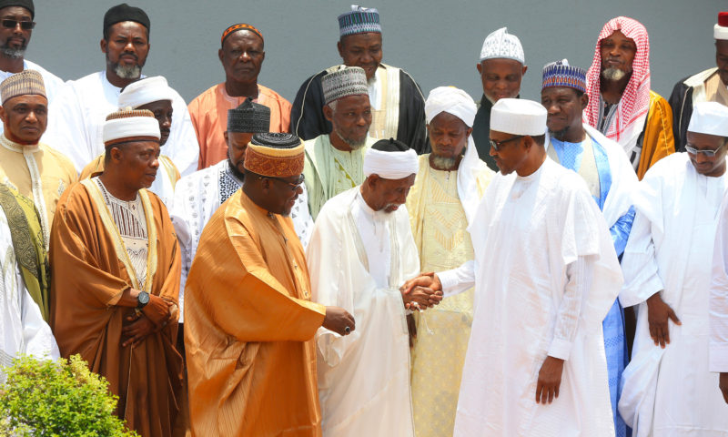 PRESIDENT BUHARI RECEIVES IMAMS AND SENIOR ISLAMIC SCHOLARS