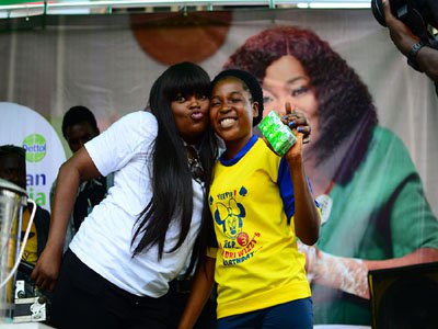 Funke Akindele commissions Dettol hand wash site at Mushin Market