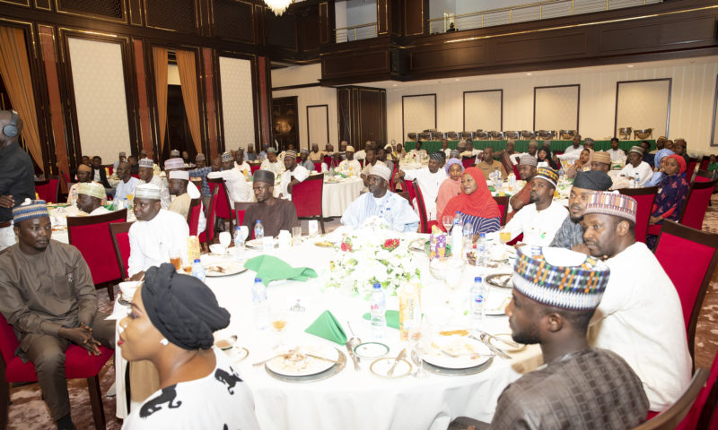 PRESIDENT BUHARI HOSTS BREAKING OF RAMADAN FAST WITH YOUTHS AND OTHERS. MAY 23 2019