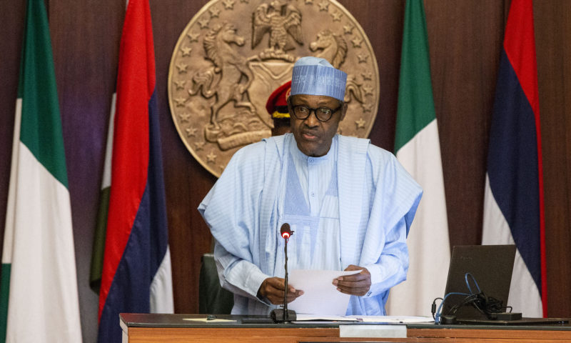 PRESIDENT BUHARI SWEARS-IN BOARD MEMBERS OF NORTH-EAST DEV COMMISION. MAY 8 2019