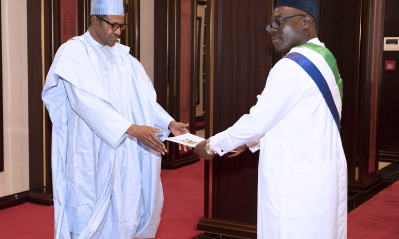 PRESIDENT BUHARI RECEIVES AMB OF ISRAEL