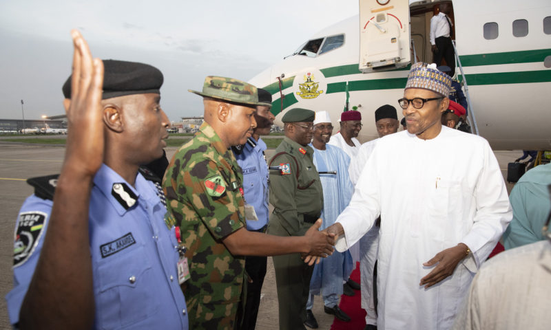 PRESIDENT BUHARI RETURNED FROM UMRAH MAY 21 2019