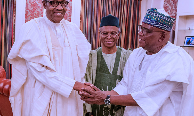 PRESIDENT BUHARI RECEIVES GOV EL-RUFAI, SEN MAJORITY LEADER LAWAN AND OTHERS JUNE 6 2019