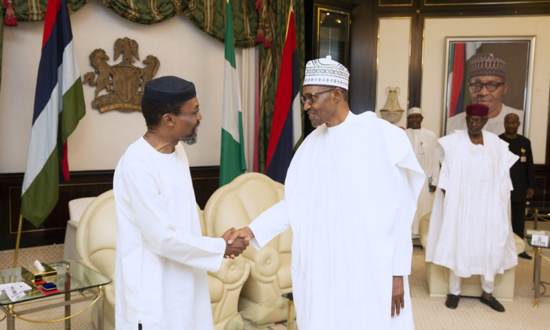 PRESIDENT BUHARI RECEIVES PRESIDENT OF INTERNATIONAL CRIMINAL COURT JUNE 28 2019