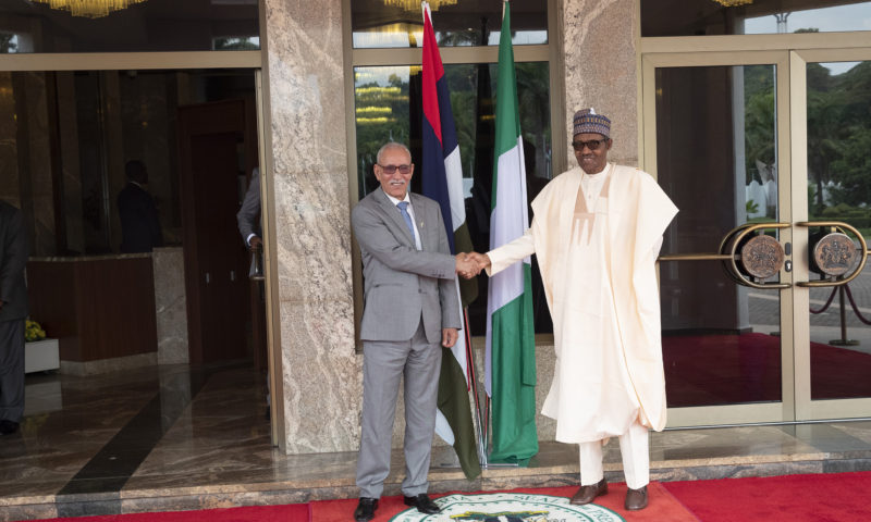 PRESIDENT BUHARI RECEIVES PRESIDENT OF SAHRAWI JUNE 13 2019