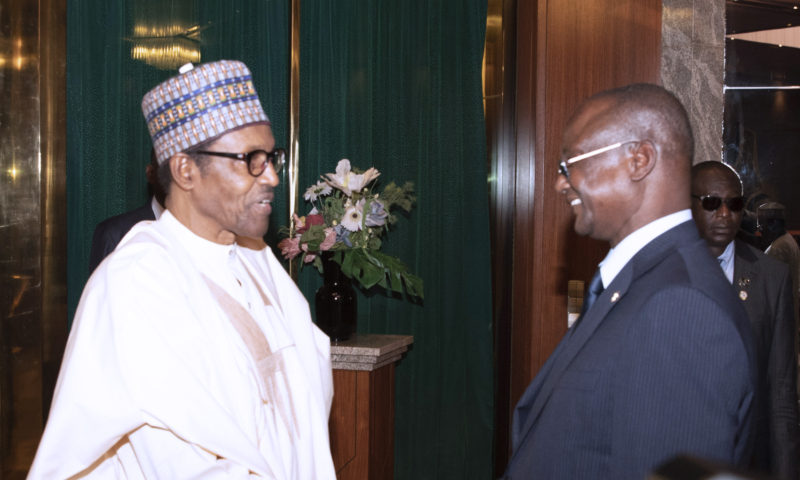 PRESIDENT BUHARI RECEIVES VICE PRESIDENT OF SOUTH SUDAN. JUNE 13 2019