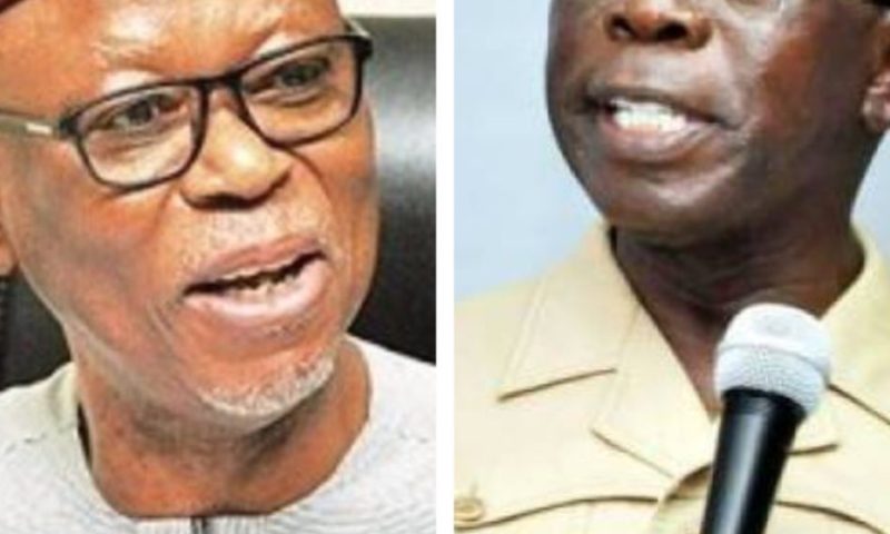 Oyegun, Oshiohmole clash over Edo APC crisis