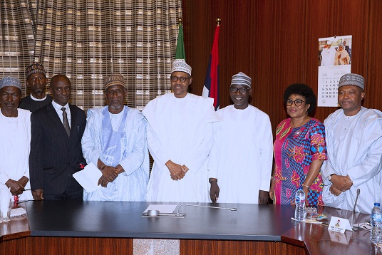 PRESIDENT BUHARI MEETS FRCN CHAIRMAN, BOARD OF DIRECTORS AND MAGT TEAM. JULY 19 2019