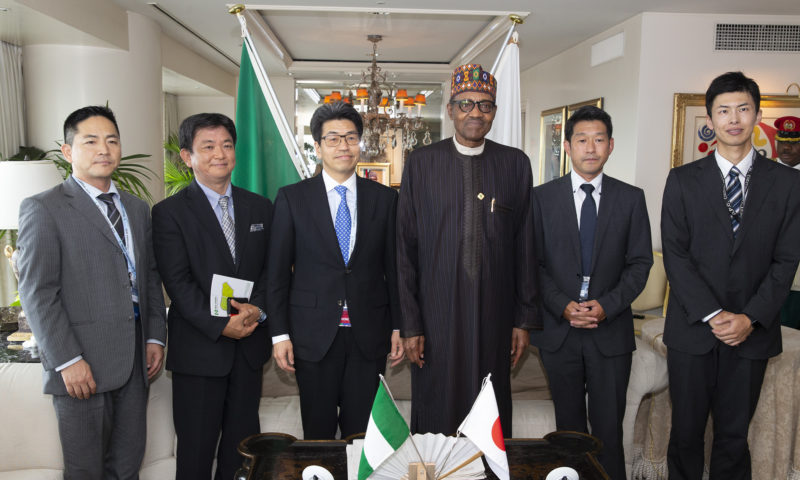 PRESIDENT BUHARI MEETS WITH JAPAN BANK FOR INTERNATIONAL COOP