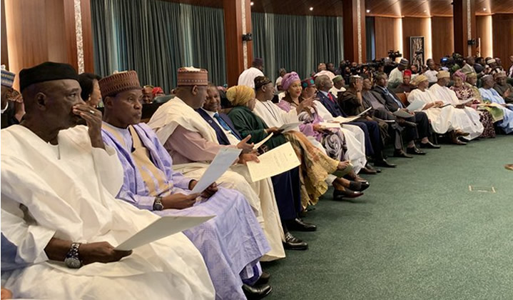 LIVE UPDATES: Buhari swears in ministers