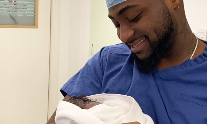 The prince is here: Davido celebrates new baby