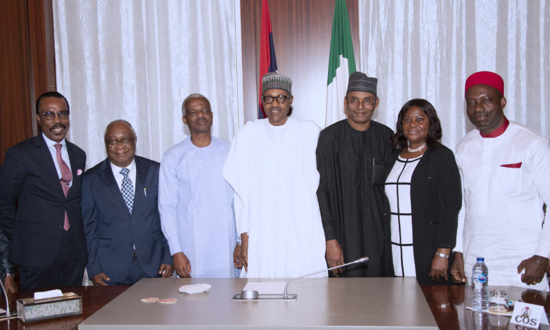 PRESIDENT BUHARI MEETS MEMBERS OF ECONOMIC ADVISORY COUNCIL.