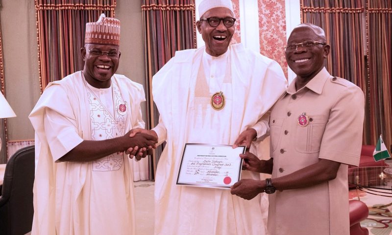 PRESIDENT BUHARI CONGRATULATES KOGI GOV YAHAYA BELLO ON HIS