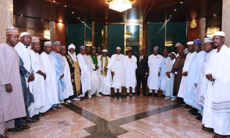 PRESIDENT BUHARI RECEIVES LEADERS OF THE TIJJANIYYA MOVEMENT. NOV 25 2019